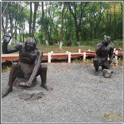 馬壩人銅雕塑制作