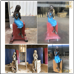 鑄銅西方人物雕塑定制 鑄銅西方人物雕塑定制