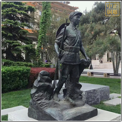 小區守門人人物銅雕塑 小區守門人人物銅雕塑